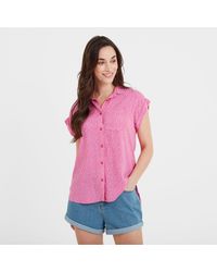TOG24 - Alston Short Sleeve Shirt Bubblegum Pebble Print Viscose - Lyst