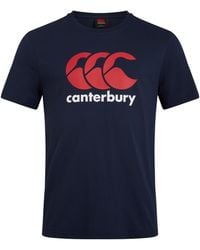 Canterbury - Logo Cotton Blend T-Shirt - Lyst