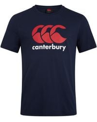 Canterbury - Logo Cotton Blend T-Shirt - Lyst