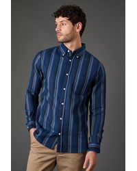 MAINE - Stripe Long Sleeve Shirt Cotton - Lyst