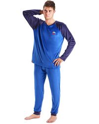 Munich - Long-Sleeved Round-Neck Velvet Pajamas Mu3 - Lyst