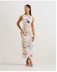 Ted Baker - Lilyha Printed Scuba Bodycon Dress - Lyst