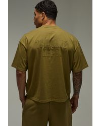 BoohooMAN - Training Dept Premium Heavyweight 220Gsm Oversized Boxy T-Shirt - Lyst