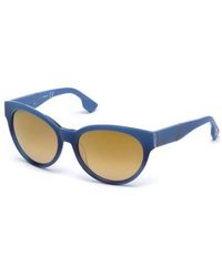 DIESEL - Acetate Sunglasses With Oval Shape Dl0124 - Lyst