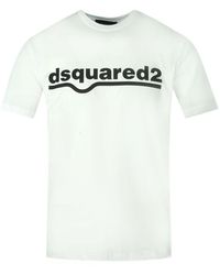 DSquared² - Underlined Logo Cool Fit T-Shirt Cotton - Lyst