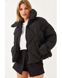 Bianco Lucci - Oversized Puffer Coat - Lyst