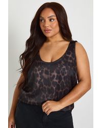 Boohoo - Plus Scoop Neck Cami Top - Lyst