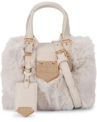 Carvela Kurt Geiger - Maria Micro Fur Bag - Lyst