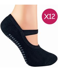 Sock Snob - 12 Pairs Ladies Non Slip Breathable Yoga Socks - Lyst