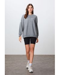 TOMMY LIFE - Oversized Crew Neck Sweatshirt - Lyst