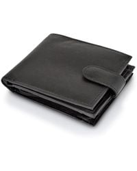 Woodland Leathers - Leather Bi Fold 4.5" Rfid Multi Pocket Wallet With Coin - Lyst