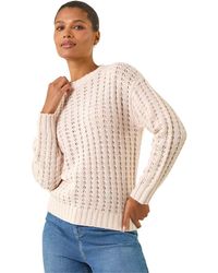 Roman - Textured Knit Jumper - Lyst