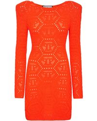 Philipp Plein - Gebreide Jurk Monogram - Lyst