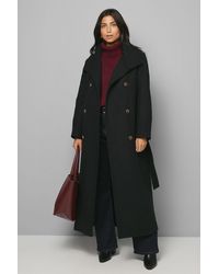 Wallis - Funnel Neck Coat - Lyst