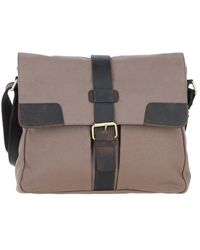 Fenland Sheepskin - Genuine Leather X Canvas Crossbody Bag - Lyst