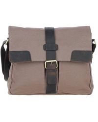 Fenland Sheepskin - Genuine Leather X Canvas Crossbody Bag - Lyst