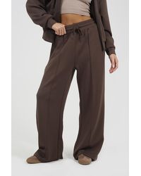 Brave Soul - Wide Leg Scuba Joggers With Seam Detail - Lyst