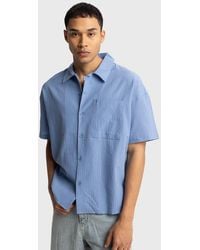 Giesto - Textured Short Sleeve Shirt - Lyst