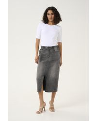Kaffe - Denim Rok Regular Fit Medium Denim - Lyst