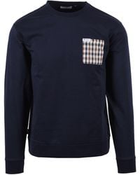 Aquascutum - Ikonisches Pocket Rundhals-Sweatshirt - Lyst