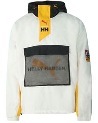 PUMA - X Helly Hansen White Pullover Jacket - Lyst
