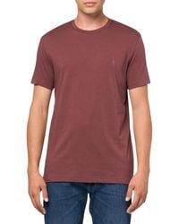 AllSaints - T Shirts Crew Neck Slim Short Sleeve Casual Summer Cotton Tee - Lyst