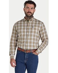 Raging Bull - Long Sleeve Suffolk Check Twill Shirt - Lyst