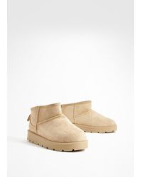 Boohoo - Ultra Mini Faux Fur Lined Boots - Lyst