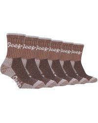 Jeep - 6 Pair Multipack Ladies Cotton Breathable Padded Hiking Socks - Lyst
