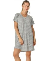 J&j Brothers - Summer Nightgown Short Sleeve Jjb27 - Lyst