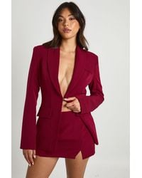 Boohoo - Split Front Micro Mini Skirt - Lyst