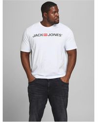 Jack & Jones - T-Shirt, King Size Short Sleeve Crew Neck - Lyst