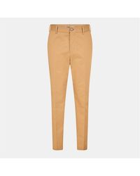 BOSS - Perin 242 Solid Patterned Straight Chinos - Lyst