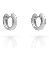 Orphelia - 'Dory' 925 Sterling Hoop Earrings - Lyst
