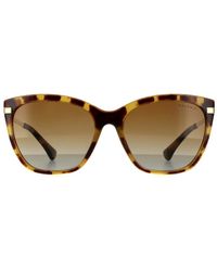 Ralph Lauren - By Butterfly Shiny Sponged Havana Gradient Polarized Sunglasses - Lyst