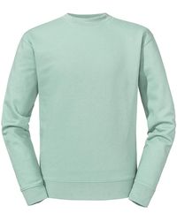 Russell - Plain Set-In Sweatshirt (Eucalyptus) - Lyst