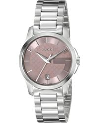 Gucci - G-Timeless Ya126524 Ladies Watch With Dial Stainless Steel - Lyst