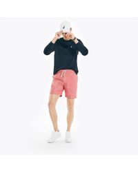 Nautica - Textured Cotton Boardwalk Shorts - Lyst