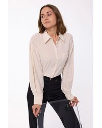 Hiccup - Classic Long-Sleeve Shirt With Pocket Detail - Lyst