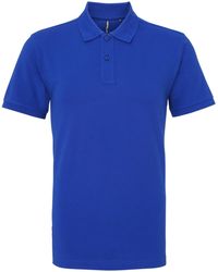 Asquith & Fox - Plain Short Sleeve Polo Shirt (Royal) - Lyst