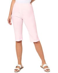 Roman - Stretch Knee Length Elastic Waist Shorts - Lyst