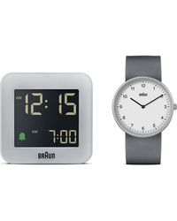 Braun - Bn231Gyg-Bc08G-Set Classic Watch And Clock Gift Set - Lyst