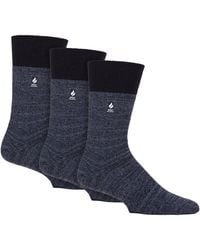 Gentle Grip - 3 Pack Thermal Socks Warm Winter Crew With Brushed Inner - Lyst