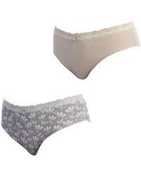 Janira - Pack-2 Brislip Coquettes Cotton Panties 1032252 For - Lyst