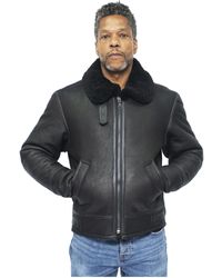 Infinity Leather - B3 Ww2 Sheepskin Aviator Flying Jacket-Charleston - Lyst