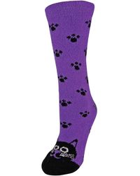 Sock Snob - Ladies Fluffy Non Slip Slipper Socks With Animal Designs - Lyst