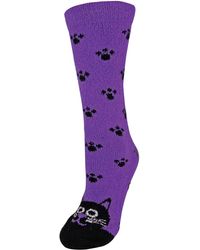 Sock Snob - Ladies Fluffy Non Slip Slipper Socks With Animal Designs - Lyst