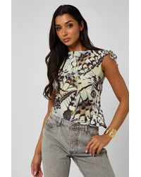 Urban Bliss - Asymmetric Tie Detail Off The Shoulder Top - Lyst