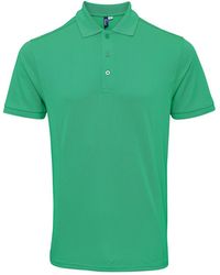 PREMIER - Coolchecker Plus Pique Polo With Coolplus (Kelly) - Lyst