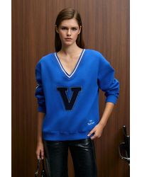 Grimelange - V-Neck Color Block Sweatshirt - Lyst